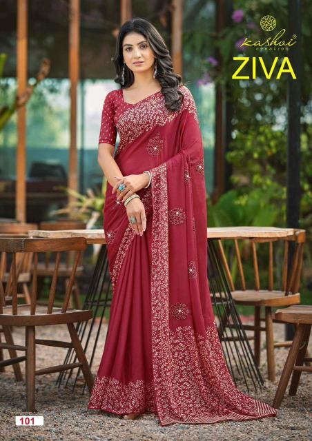Kashvi ziva vol 1 saree womens clothing wholesale